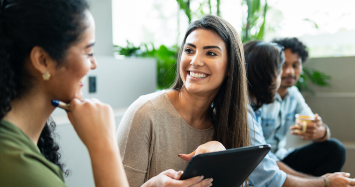 young-woman-proofreading-legal-cv-of-friend
