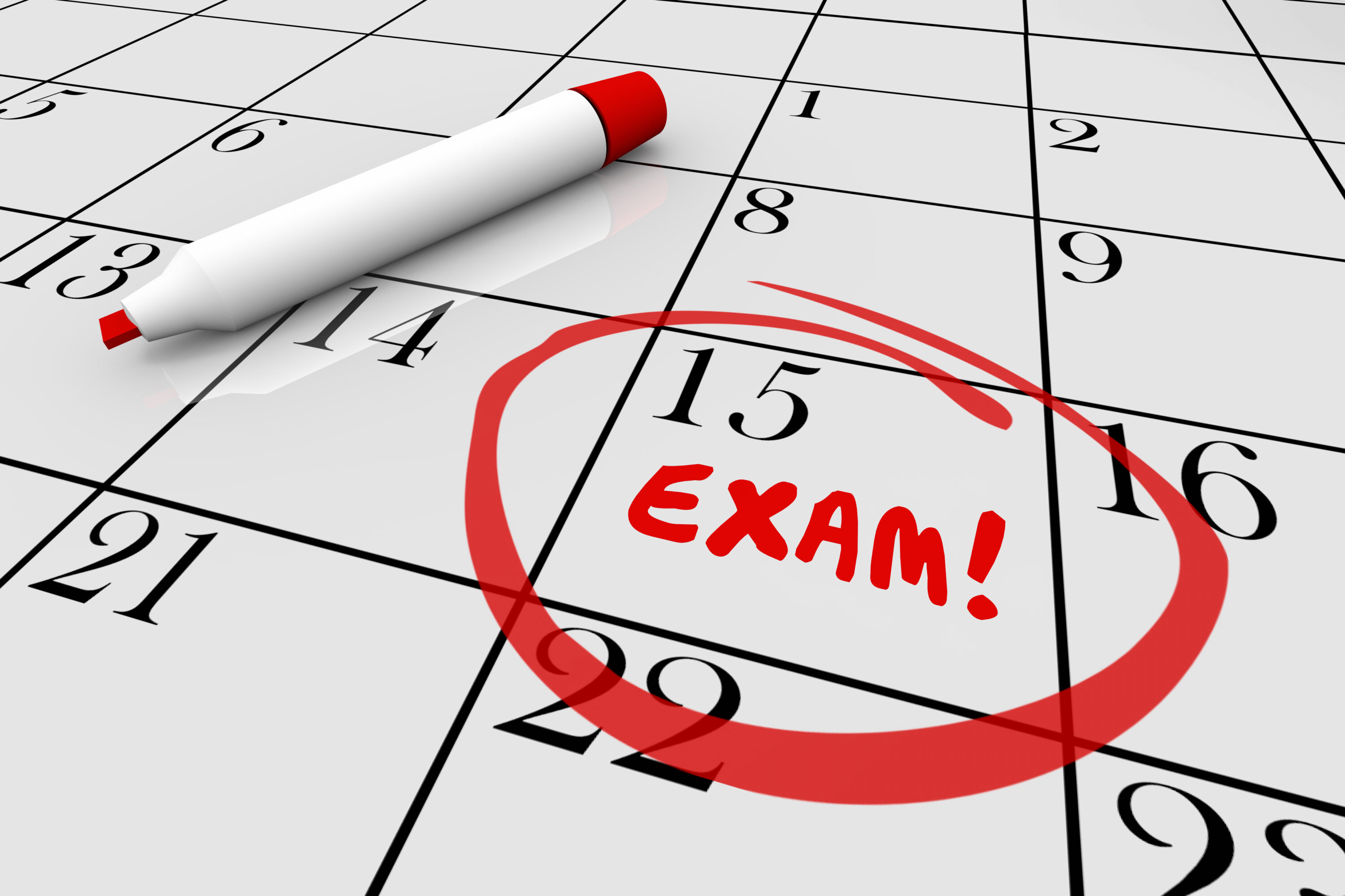 Exam Test School Final Physical Checkup Doctor Calendar 3d Illus Exam Test School Final Physical Checkup Doctor Calendar 3d Illustration