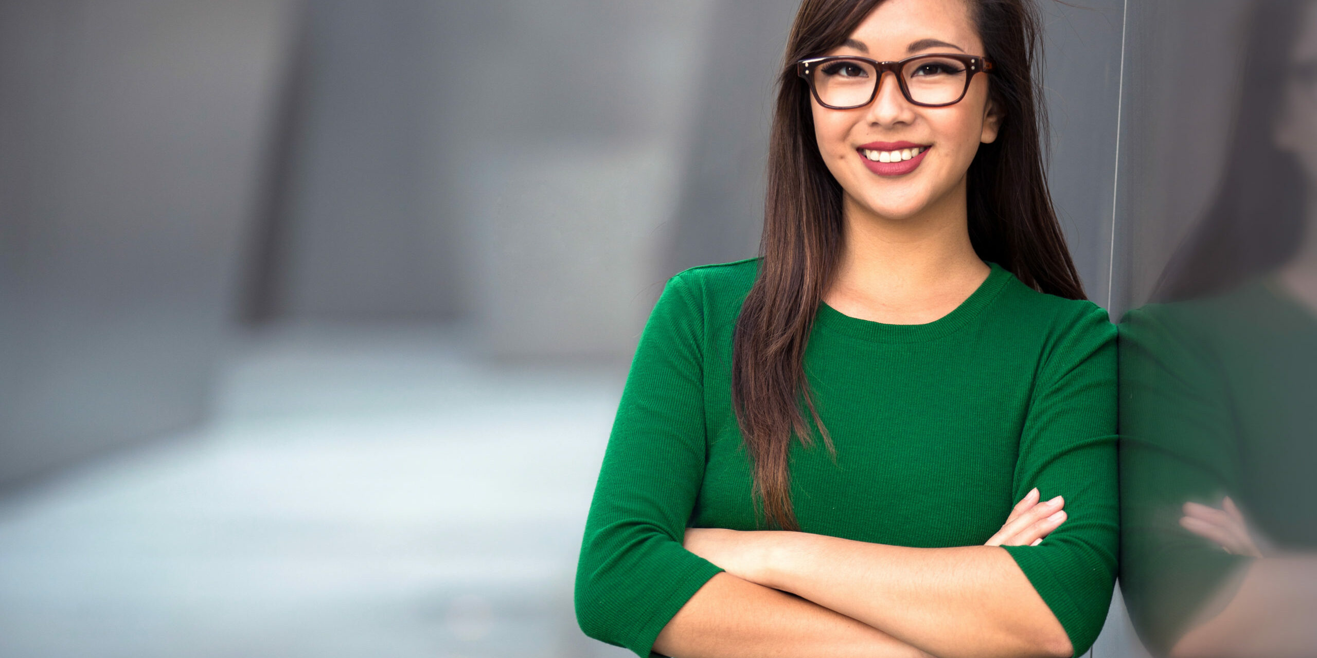 Headshot of cute asian woman professional possibly accountant architect businesswoman lawyer attorney