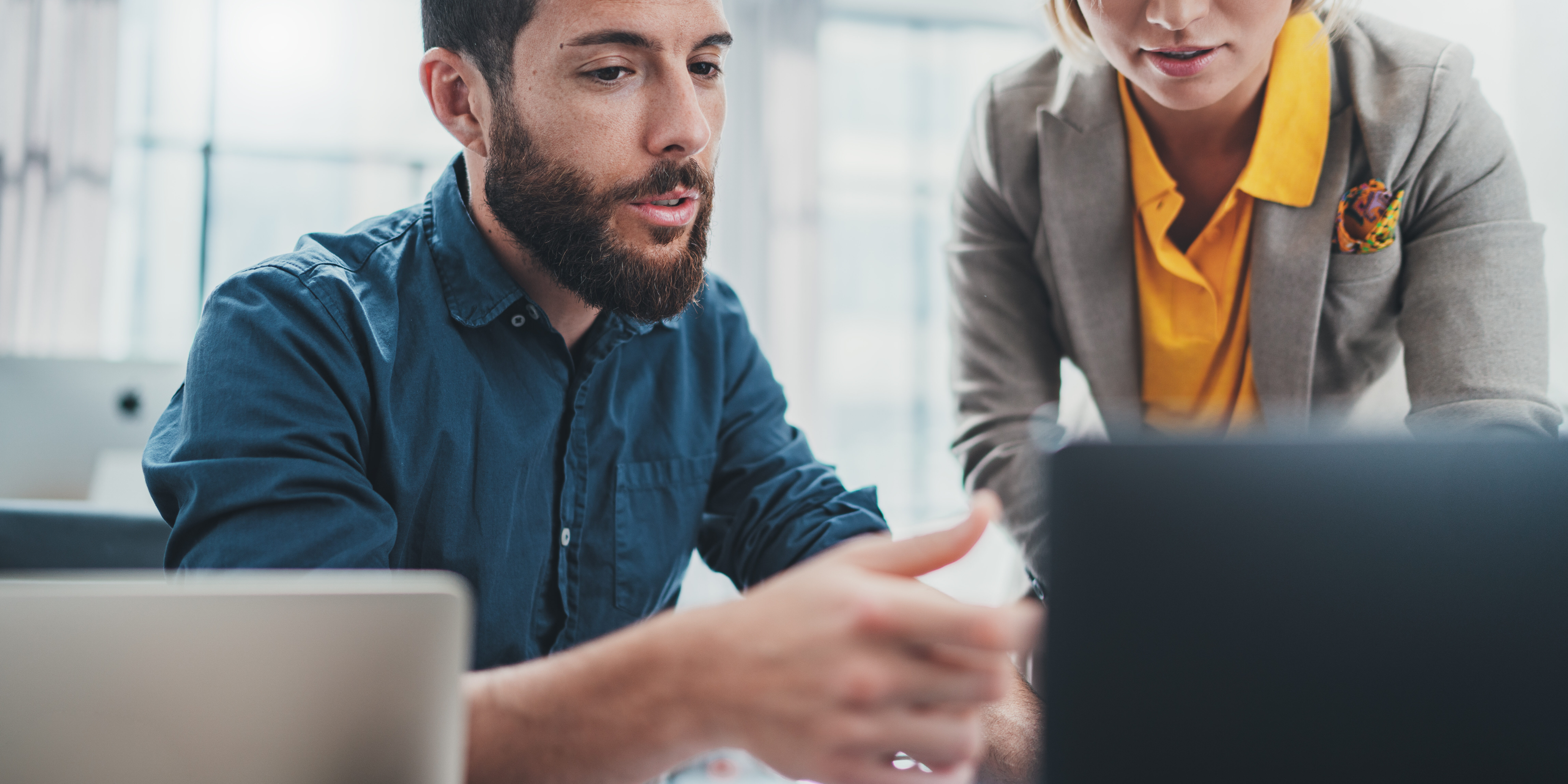 Team of coworkers making great work discussion in modern office.Business teamwork concept